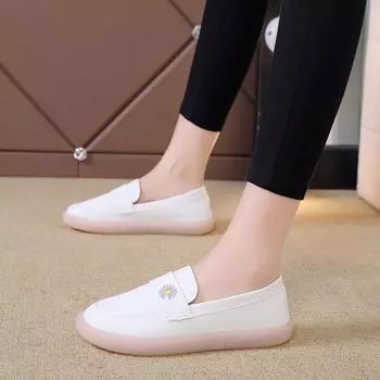 Cresfimix Zapatos De Mujer женские милые круглые носки высокого качества противоскользящие мокасины без застежек на весну женская мода милая обувь A9718 35