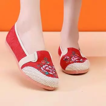 Cresfimix Zapatos De Mujer женские милые легкие удобные туфли-лоферы для танцев леди ретро комфортная ткань весенняя обувь A496 35