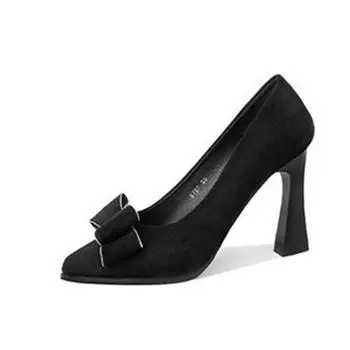 Cresfimix Zapatos De Mujer женские милые сладкие высококачественные черные туфли на высоком каблуке Sapatos Femininas женские модные офисные туфли-лодочки A390 34