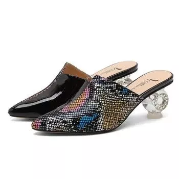 Cresfimix Zapatos De Mujer женские милые высококачественные туфли на каблуке с кристаллами на весну и лето женские модные удобные туфли на каблуке белого цвета A245 34