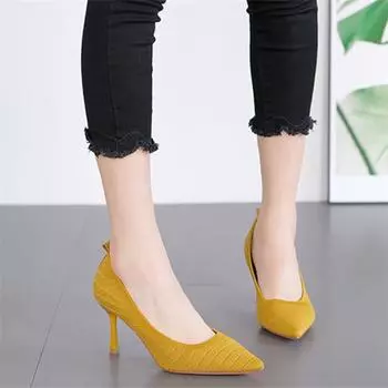 Cresfimix Zapatos De Mujer женские милые заостренные носки легкие весенние и летние сетчатые дышащие туфли на шпильках женские туфли A356 34