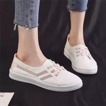 Cresfimix Zapatos De Mujer женские модные белые парусиновые туфли для школьников и подростков, удобные черные туфли на шнуровке A1459 35
