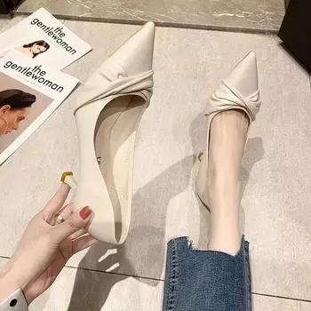 Cresfimix Zapatos De Mujer женские модные милые 7 см бежевые высококачественные туфли из искусственной кожи на шпильках женские сексуальные туфли A9430 35