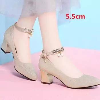 Cresfimix Zapatos De Mujer женские модные сексуальные золотистые блестящие свадебные туфли на высоком каблуке женские повседневные милые удобные туфли на каблуке A9432 35