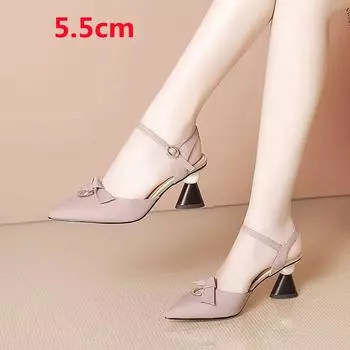 Cresfimix Zapatos De Mujer женские повседневные бежевые летние туфли из искусственной кожи на высоком каблуке с полостью, классические женские удобные весенние туфли на каблуках A9436 35