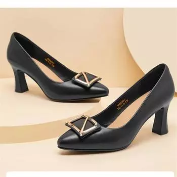 Cresfimix Zapatos De Mujer женские сексуальные вечерние ночные клубные черные туфли из искусственной кожи на высоком каблуке женские классические осенние офисные туфли-лодочки A111c 35