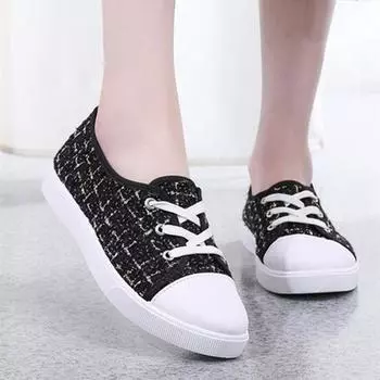 Cresfimix Zapatos De Mujer женские симпатичные туфли из парусины с круглым носком для школьниц, повседневные бежевые туфли на шнуровке Sapatos A928 35