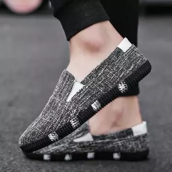 Cresfimix Zapatos Hombre Мужские повседневные высококачественные конопляные туфли на весну и лето слипоны нескользящие мужские классные черные лоферы на плоской подошве A1283 39