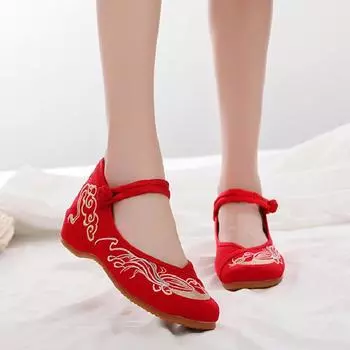 Cresfimix женские милые балетки с круглым носком и цветочной вышивкой zapatos mujer женские повседневные летние туфли для танцев из парусины a6184k 34