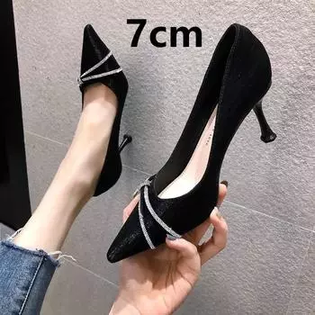 Cresfimix женские милые зеленые удобные туфли без застежек на высоком каблуке, женские повседневные туфли на шпильке для офиса и вечеринки, a6132 35