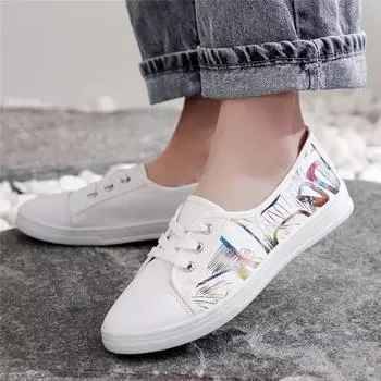 Cresfimix женские модные милые легкие разноцветные удобные весенние парусиновые туфли женские классические туфли в полоску с круглым носком A1460 35