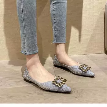 Cresfimix женские модные высококачественные легкие туфли на плоской подошве с острым носком, женские классные синие туфли Zapatos De Mujer A9177 35