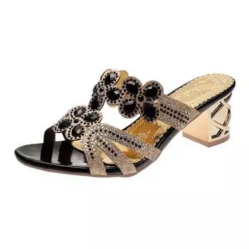 Cresfimix женские повседневные легкие удобные летние босоножки с открытым носком и высоким каблуком, классная летняя обувь Lady Sandalen A7018c 34