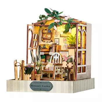 CRESYMME Кукольный домик Миниатюрный набор Деревянный 3D-пазл DIY Ручная работа Для Взрослых Время (Цветочная мастерская)