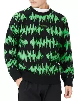 Crew Neck Knit Pullover HOT FEEL 5 [Jack Bunny] Men s 2/48 / 262-3270131 140_Green [L]