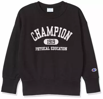 Crew Neck Sweatshirt CS6349 Kids Black Japan 100 to Japanese size [Champion] (equivalent 100) чёрный