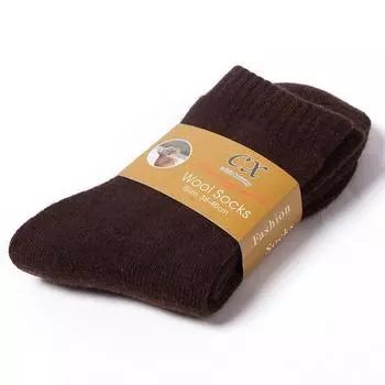 Crew Sock Thermal Warm Mid-calf socks Men Socks Thicker Solid Socks Cashmere Hosiery Wool Socks