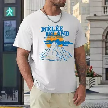 Crewneck Mle Island (Темный вариант) Футболка Classic For S Move Tees Classic Humor Graphic Travel Размер США S бежевый
