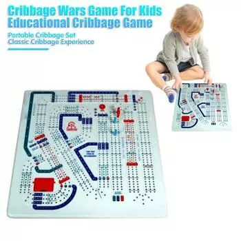 Cribbage Wars Настольная игра для детей и взрослых для семейного праздника Многопользовательская интерактивная портативная непрерывная игра Cribbage