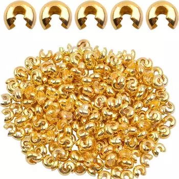 Crimping Crushed 100 Ball Accessory Crimping Craft Materials 100 Arti-Cipes Бусины, Бусины, Кусочки, Чипы, Аксессуары, Застежки, Детали, Бусины, Бусины, золотой