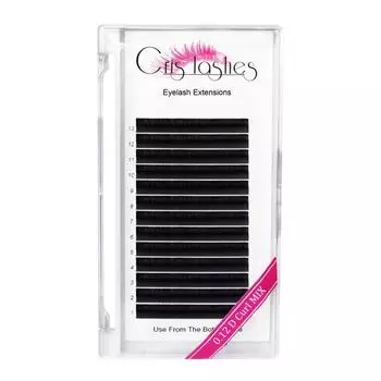 Crislashes Наращивание ресниц для объема D-завиток 007 816мм Смешанный лоток Ресницы для наращивания