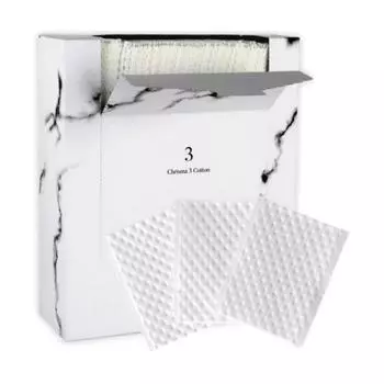 Crisma 3 Хлопковые тисненые ватные диски для макияжа, 500 шт., 1 упаковка