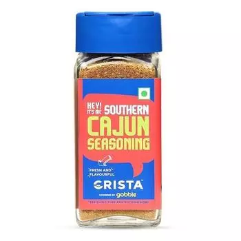 CRISTA 45 г приправы Southern Cajun для картофеля фри, попкорна и закусок | Смесь специй | Веганская | Без добавления красителей