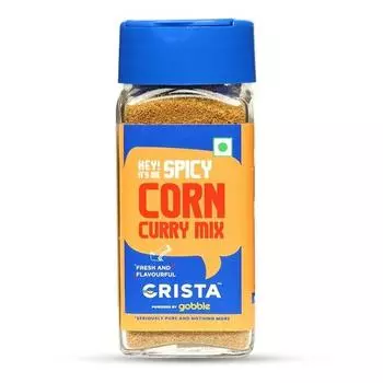 CRISTA Острая кукурузная карри-смесь | Смесь специй | Без добавления красителей, наполнителей, добавок и консервантов | Веганский | 45 г