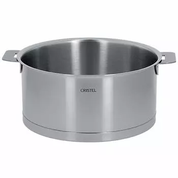 CRISTEL Stainless Steel Pot L Deep Pot 14cm Gas IH Oven Compatible C14QL Japanese Made in France [Authorized Product]