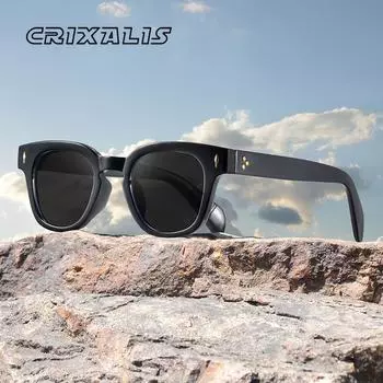 CRIXALIS Square Small Sunglasses for Men Women Fashion Vintage Luxury Designer Retro Sun Glasses Travel Shades UV Protection other