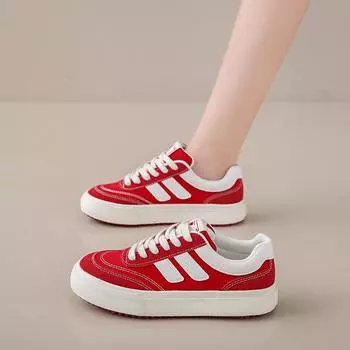 CRLAYDK 2024 осень парусиновые женские кроссовки для скейтбординга на шнуровке классические кроссовки модные прогулочные туфли на плоской подошве повседневные теннисные низкие лоферы 36