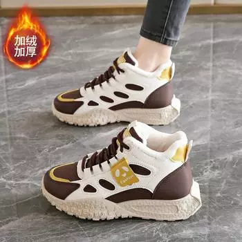 CRLAYDK массивные кроссовки для женщин модные меховые теплые зимние туфли на платформе женские прогулочные ботинки для папы спортивные теннисные ботинки до щиколотки 35