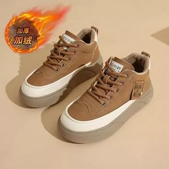 CRLAYDK Классические женские модные кроссовки Зимние повседневные теннисные туфли на платформе для скейтбординга Кожаные туфли для ходьбы Кроссовки 35