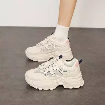 CRLAYDK модные массивные кроссовки для женщин на платформе белые сетчатые повседневные туфли для папы летние удобные туфли на танкетке для ходьбы спортивные теннисные туфли 35