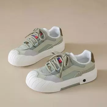 CRLAYDK Summer Women s Mesh Skateboard Shoes Lace Up Walking Casual Fashion Sneakers Sports Comfortable Tennis for Ladies 35