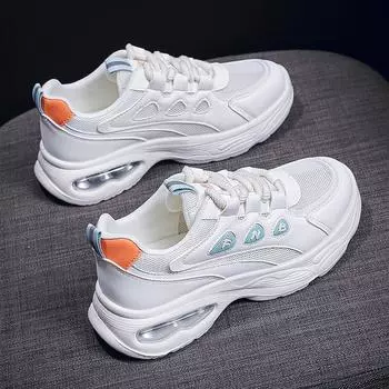 CRLAYDK Women Chunky Sneakers Air Cushion Sports Platform Mesh Dad Walking Shoes Breathable Casual Fashion Running Tennis 35