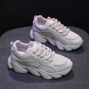 CRLAYDK Women Road Running Shoes Non Slip Tennis Walking Mesh Sneakers for Fitness Lace Up Comfortable Fashion Sports Trainers 35