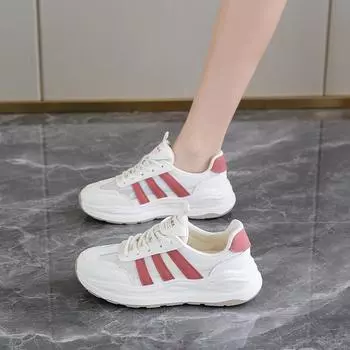 CRLAYDK Women s Chunky Mesh Sneakers Breathable Running Shoes Platform Casual Lace Up Summer Sports Walking Tennis for Ladies 35