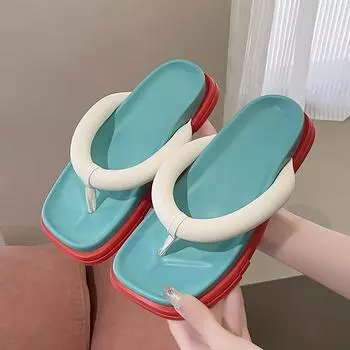 Женские шлепанцы CRLAYDK, удобные, мягкие, кожаные, с нескользящим ремешком, повседневные летние пляжные тапочки, коврик для йоги, шлепанцы 35