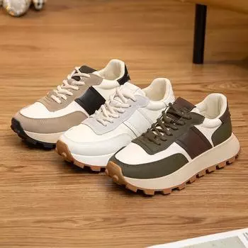 CRLAYDK Women s Non Slip Tennis Platform Walking Shoes Breathable Running Workout Sneakers Slip Resistant Comfort Trainers 36