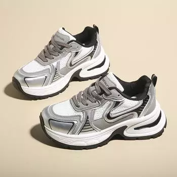 CRLAYDK Women s Platform Chunky Sneakers 2024 New Fashion Height Increase Lace Up Walking Dad Shoes Casual Sports Trainers 35