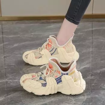 CRLAYDK женские носки обувь мода слипоны для ходьбы повседневные кроссовки работа летать вязаный дышащий тренировки леди девушки легкий теннис 35