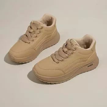 CRLAYDK Зимние кроссовки средней высоты для женщин из искусственной кожи на платформе Легкие туфли для шопинга Удобные повседневные прогулки Спорт Теннис 35