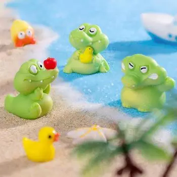 Crocodile Ornaments Auto Dashboard Crocodile Figurines Car Animals Figure Decoration Crocodile Dashboard Decoration