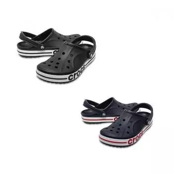 Crocs 205089 Baya Band Clogs Black Navy 2 Types 205089066 black/M4W6(230mm)