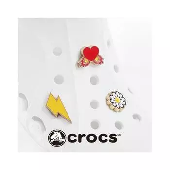 Crocs Accessories Metallic Symbol Set Of 3 Gbitz 100086181