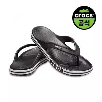 Crocs Adult Bayaband Flip Bkw BLACKWHITE(Z066)/M4W6(230)