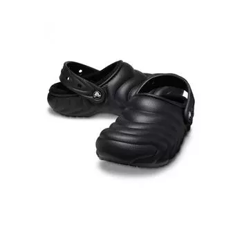Crocs Adult Classic Lined Overpuff Clog Bk 24fucl210059 BLACKZ001/230