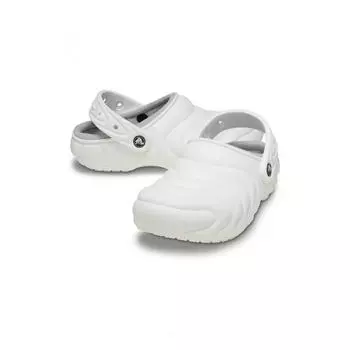 Crocs Adult Classic Lined Overpuff Clog Wt 24fucl210059 WHITEZ100/230