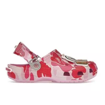 Crocs BAPE x Classic Clog ABC Camo - розовые кроссовки унисекс 209627-6I2 41-42